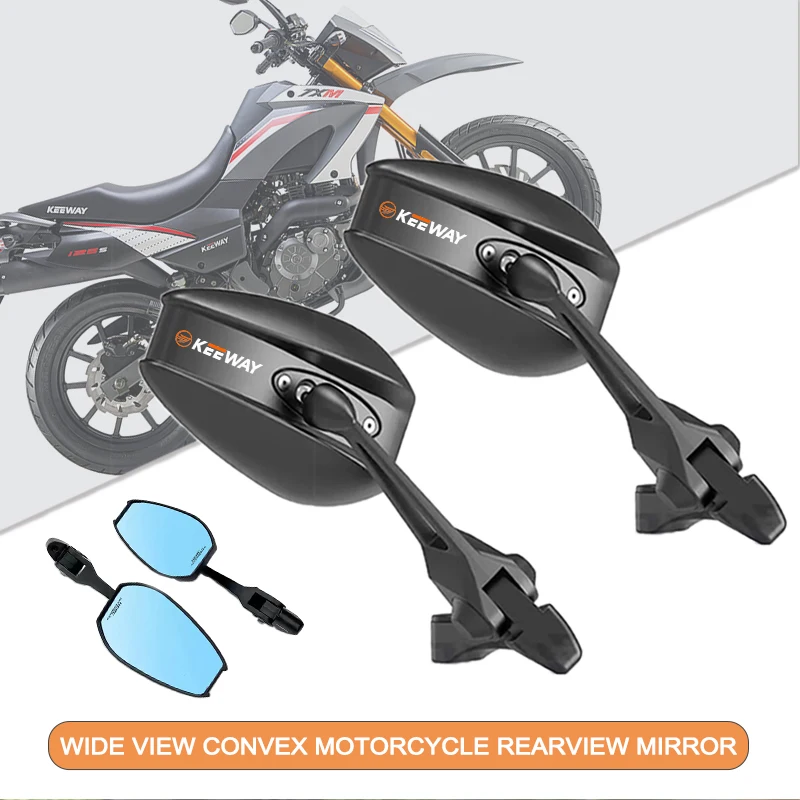 Motorcycles Rearview Mirrors Full Range Rotatable No Blind Spots For Keeway Hurricane 50 Vieste K-Light RKV RKF 125 Accessories