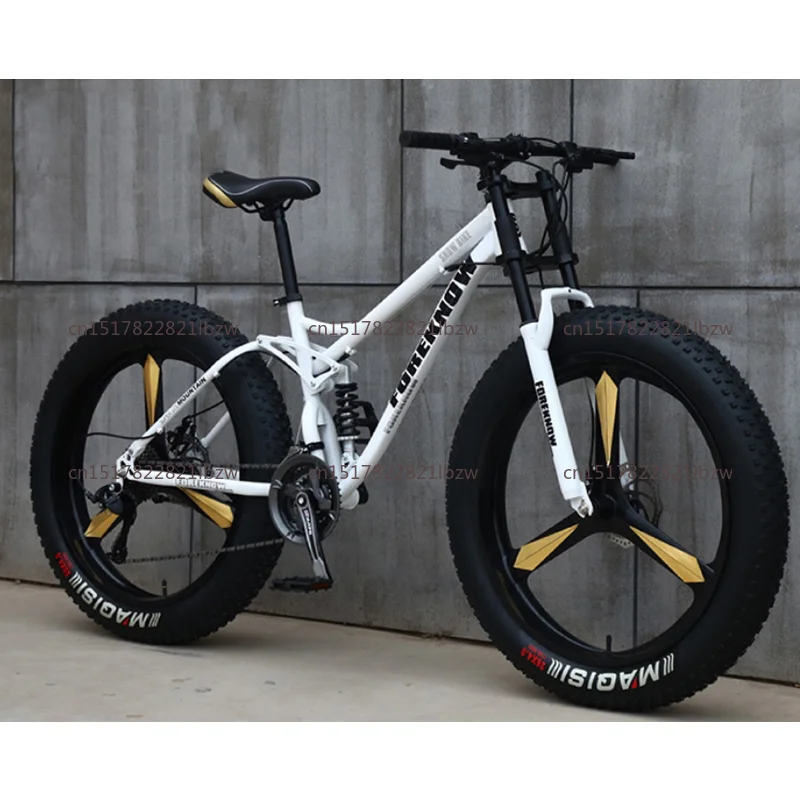 Popular New Beach Cruiser 26'' 4.0 New Design Mountain Type Fat Bike /snow Mountain Bike