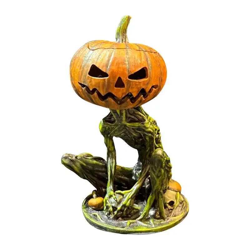 

Halloween Pumpkin Ornament Resin Pumpkin Human Decor Sculpture Unique Pumpkin Decorations Artisan Pumpkin Resin Crafts For Spook