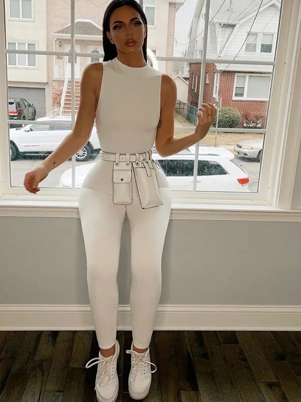 

Модный облегающий летний костюм с высокой талией, женский комбинезон, длинные брюки Spor, женский комбинезон премиум-класса из полиэфирного волокна