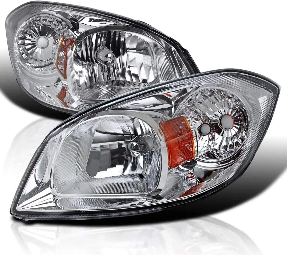 

Хромированные прозрачные фары, совместимые с Chevy Cobalt 2005-2010 гг., Pontiac Pursuit 2005-2006, Pontiac G5 2007-2009 гг., L+R пара головок L