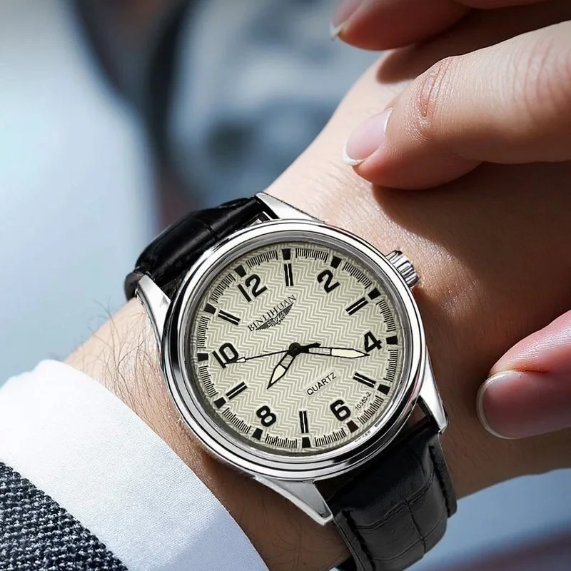 Reloj para Hombre, Reloj de Cuarzo Casual y Elegante para Negocios