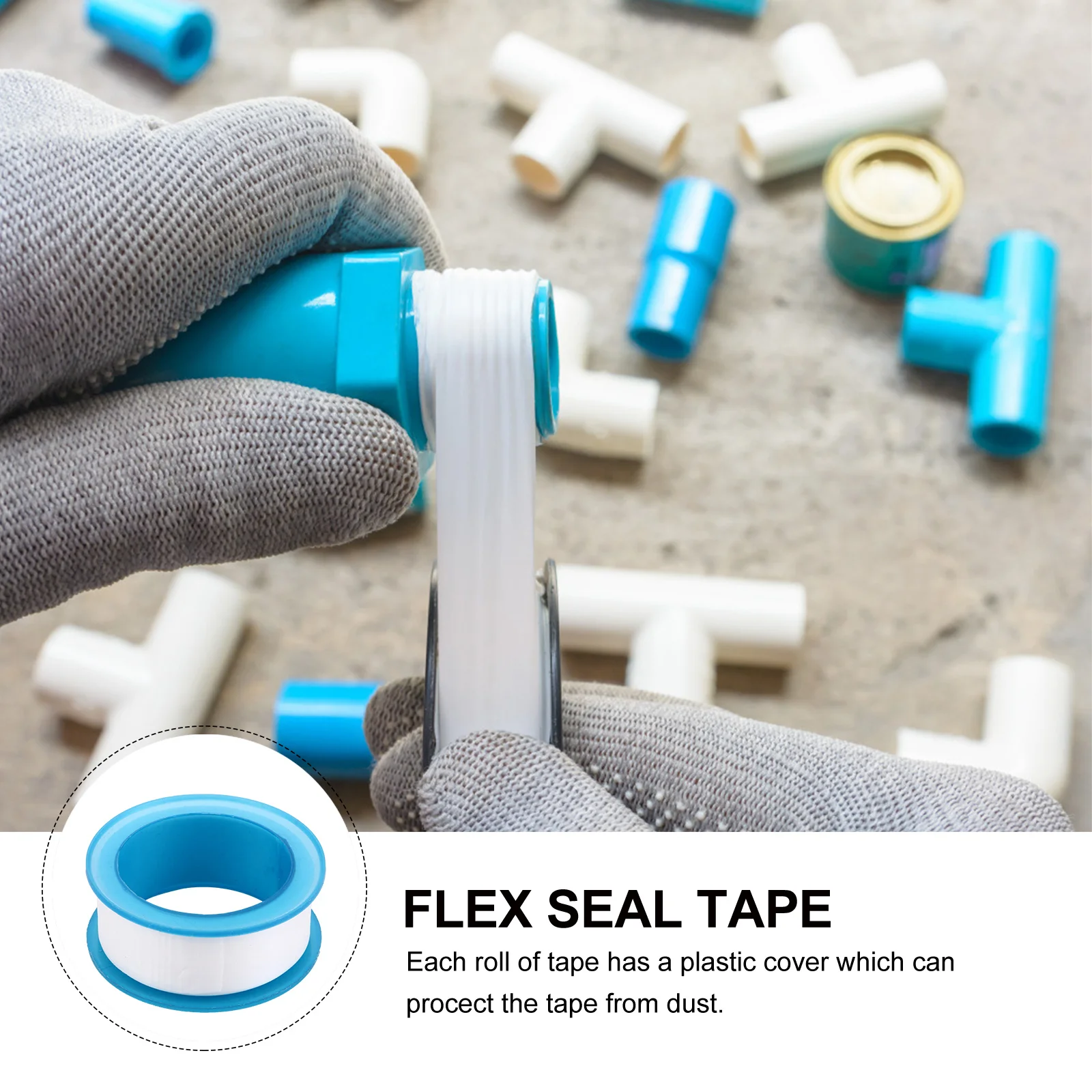 

30Pcs Thread Seal Tape Waterproof Ptfe Plumbers Tape for Pipes Anti Aging Sealing Solution Sealant Tapes for Home Repair