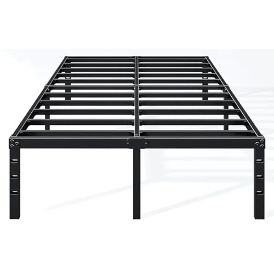 

Bed Frame - Sturdy Metal Platform Size, No Box Sprg Needed, Heavy Duty, Easy Assembly, Strong Bearg Capacity, Under Bed Storage