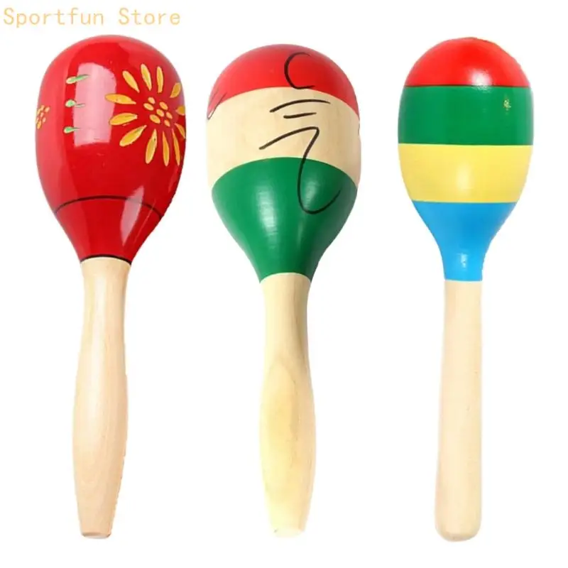 Shaker Hand Rattle Percussion Instrument Maracas Percussion Toy Orff Instruments X7JD