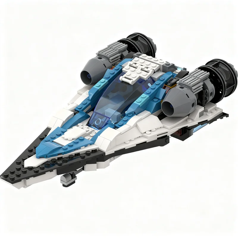 

401PCS MOC Space Battle Mr Ozs Spaceship Model Custom Puzzle DIY Creative Ideas Toy Birthday Gift Assembly Building