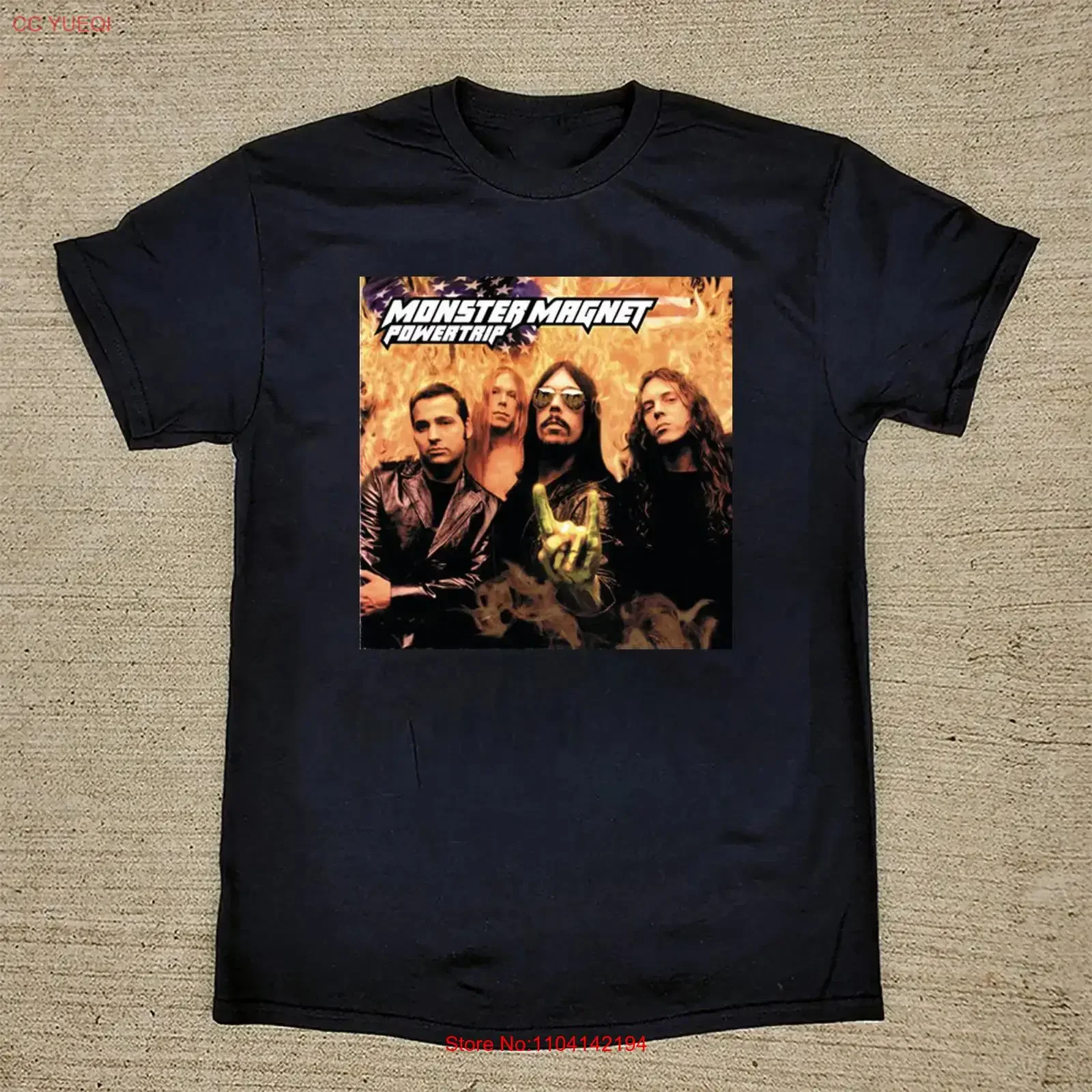 NUEVA camiseta Monster Magnet de algodón negro, todas las tallas S a 5XL, MI351, estilo vintage, lavada, ligeramente elástica, transpirable y cómoda