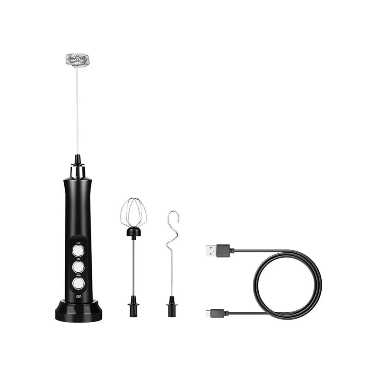USB 전기 우유 거품기, 휴대용 에그 비터, 커피 음료 믹서, 실용적인, A, 3 거품기 속도, 계란 교반 포머