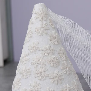 Bestickter Blumenschleier für Geburtstagsfeierdekoration, Daisy -Kopfschmuck, Prinzessin, 1 Set, 1 Stück 10 Hauptverkaufshut im Freien - №8