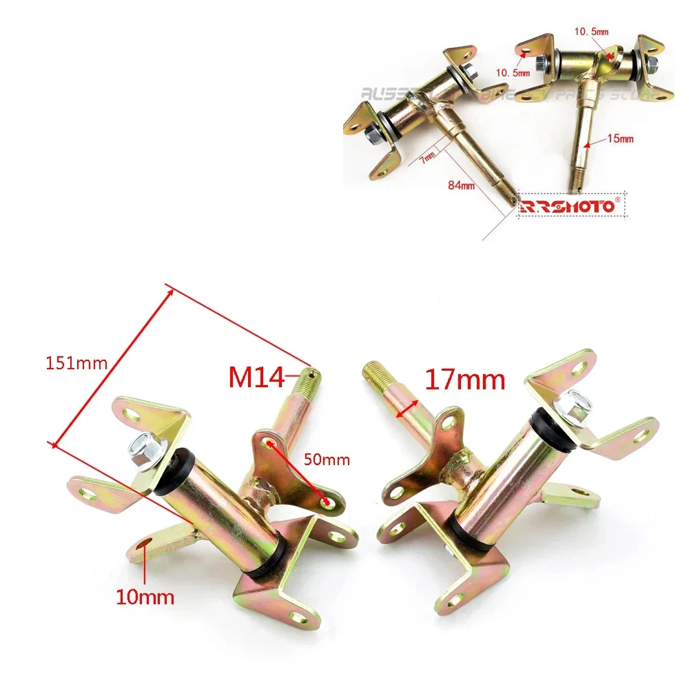ATV Buggy UTV Quad Go kart Front Steering Strut Knuckle Spindle For 50cc 110cc 125cc Spare Parts Accessories