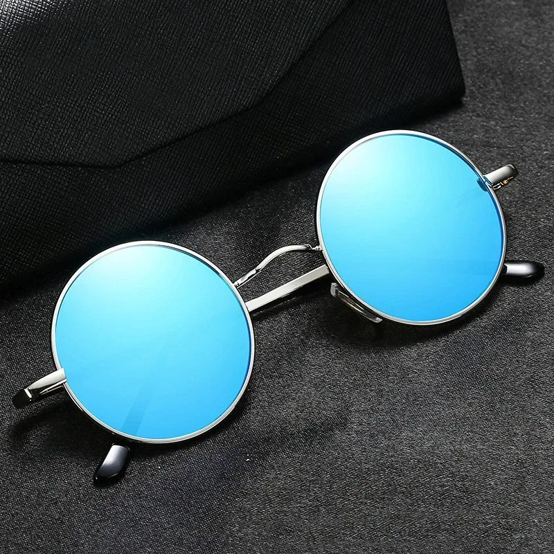 Retro Round Metal Frame Sunglasses Eyewear For Men and Women Driving Fishing Brand Designer Sun Glasses UV400 Small Eyewear