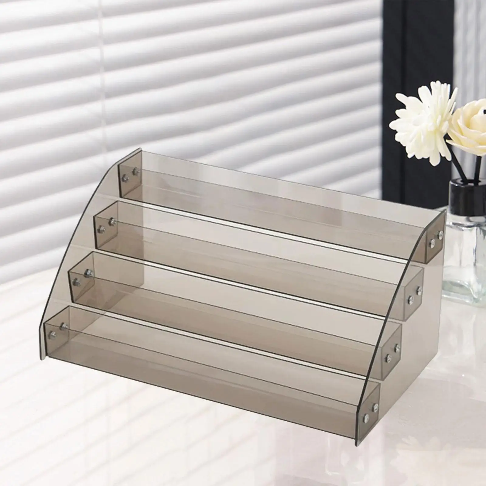 Clear Display Stand Wear Resistant Acrylic Riser for Lipsticks Dresser