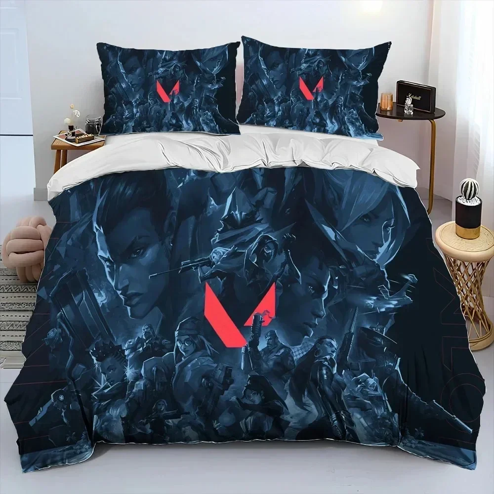 VALORANT Game Supplies Set Duvet Cover Set Bedding Sets For Adults Bed With Pillowcases No Filling Luxury Birthday Gifts