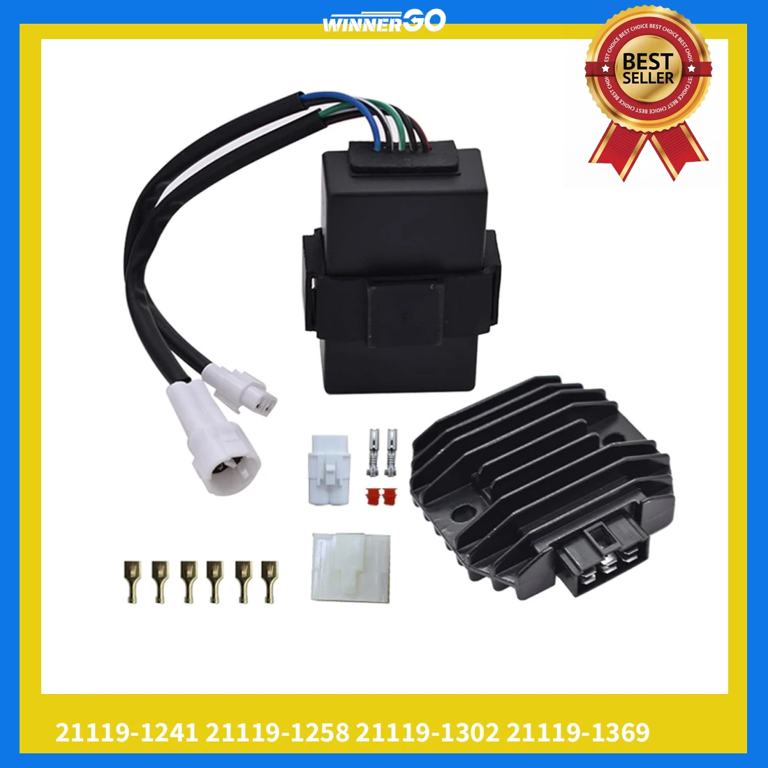 Motorcycle CDI Box Voltage Regulator Rectifier for Kawasaki Bayou 300 KLF 300B KEF 300 21066-1089 21119-1302 21119-1369