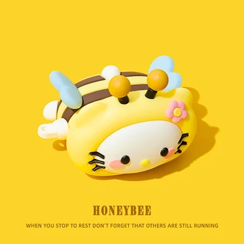 Airpods ため 1 2 3 4 プロプロ 2 横たわっている蜂ハローキティシリコーンイヤホンケースアクセサリーカバー