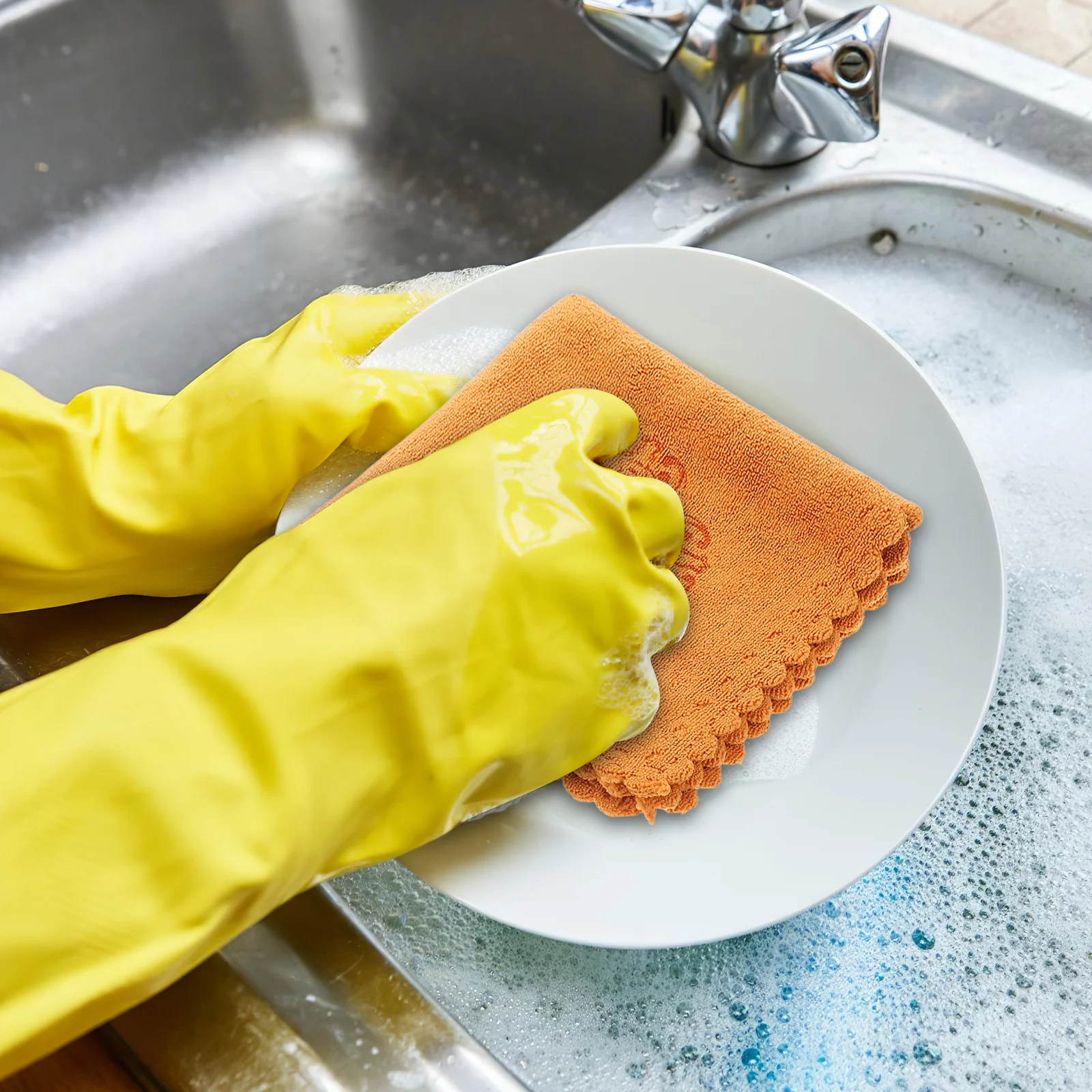 Toalha de chá absorvente grossa quadrada 30x30cm impressa toalha de prato de secagem rápida toalha de cozinha para festa de chá