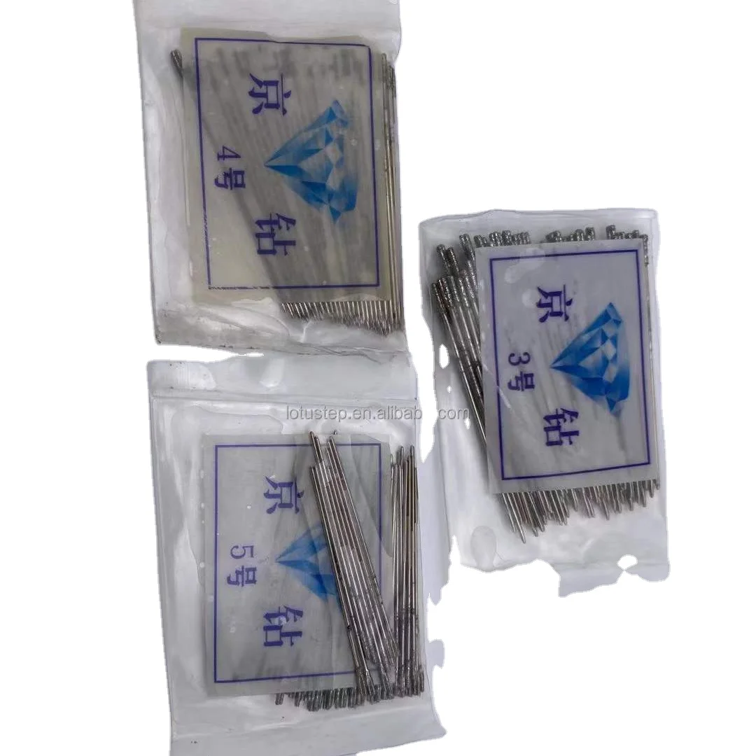 1.0/1.2/1.5 // 1.8/2.0 مم لقم الثقب الماسي المطلي بالكهرباء لزجاج حجر العقيق اليشم