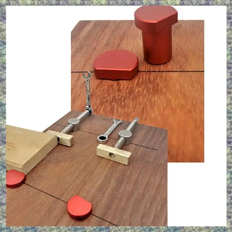 Wielożebrowy imadło z 6 szczękami do mocowania powierzchniowego, aluminiowe imadło do mocowania powierzchniowego na stołach z otworem 20 mm.