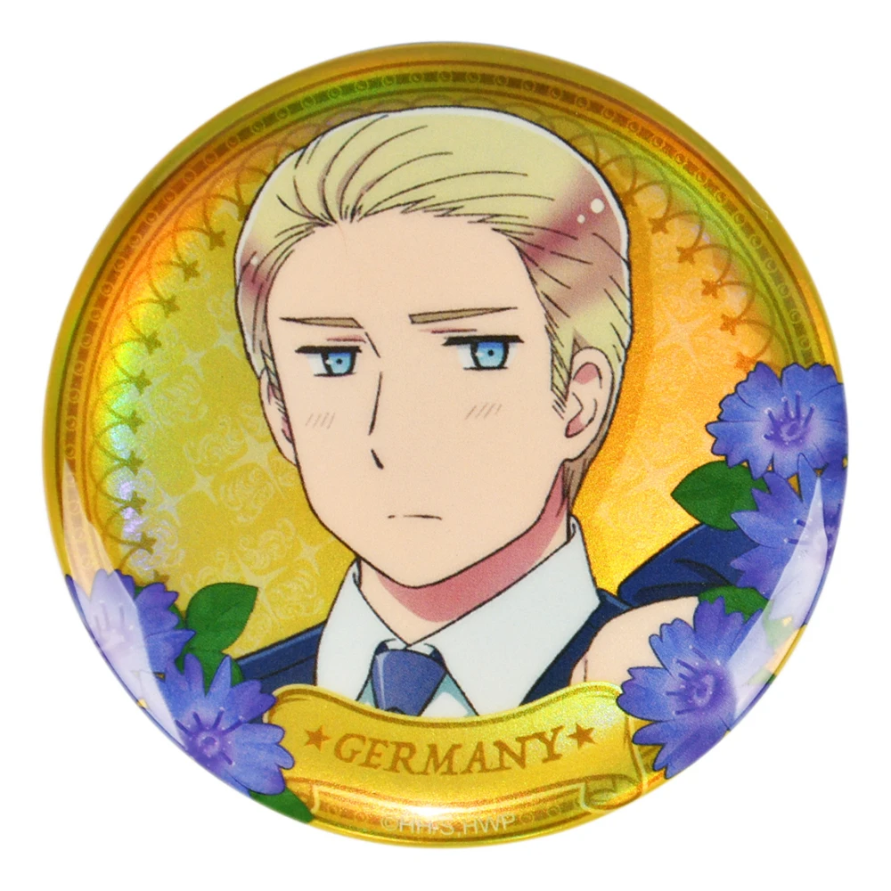 58mm Anime Axis Powers The Beautiful World Stars CN GER DE USA JPN FR Cosplay KOSTÜM Abzeichen Pin SPTE Weißblech Brosche ﻿   Requisite Gilf