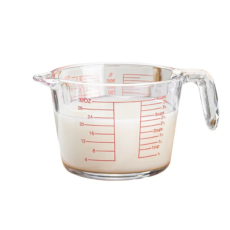 2/4 Cup Glass Measuring Cup For Baking and Cooking, Dishwasher, Freezer, Microwave, Preheated Oven Safe, Essential Kitchen Tools