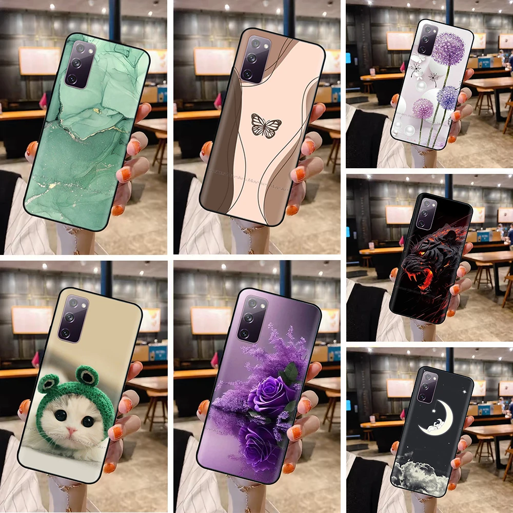 

Чехол для телефона Samsung Galaxy S20 FE, мягкая силиконовая задняя крышка с рисунком из ТПУ для Samsung S20 Ultra S20 + чехлы s 20, чехол