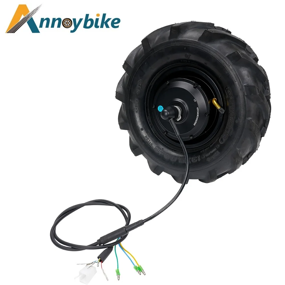 13 inch wheel hub motor 24V250W36V350W48V500W high torque electric unicycle motor UTV motor matching sprocket off-road tire