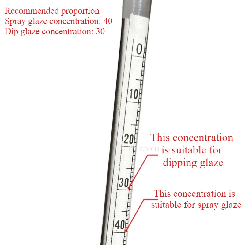 Keramik Glasur Konzentration Meter Schlamm Hydrometer Glasur Messbecher Test Keramik Glasur Wasser/Schlamm Dichte Keramik Werkzeuge – Detail 5