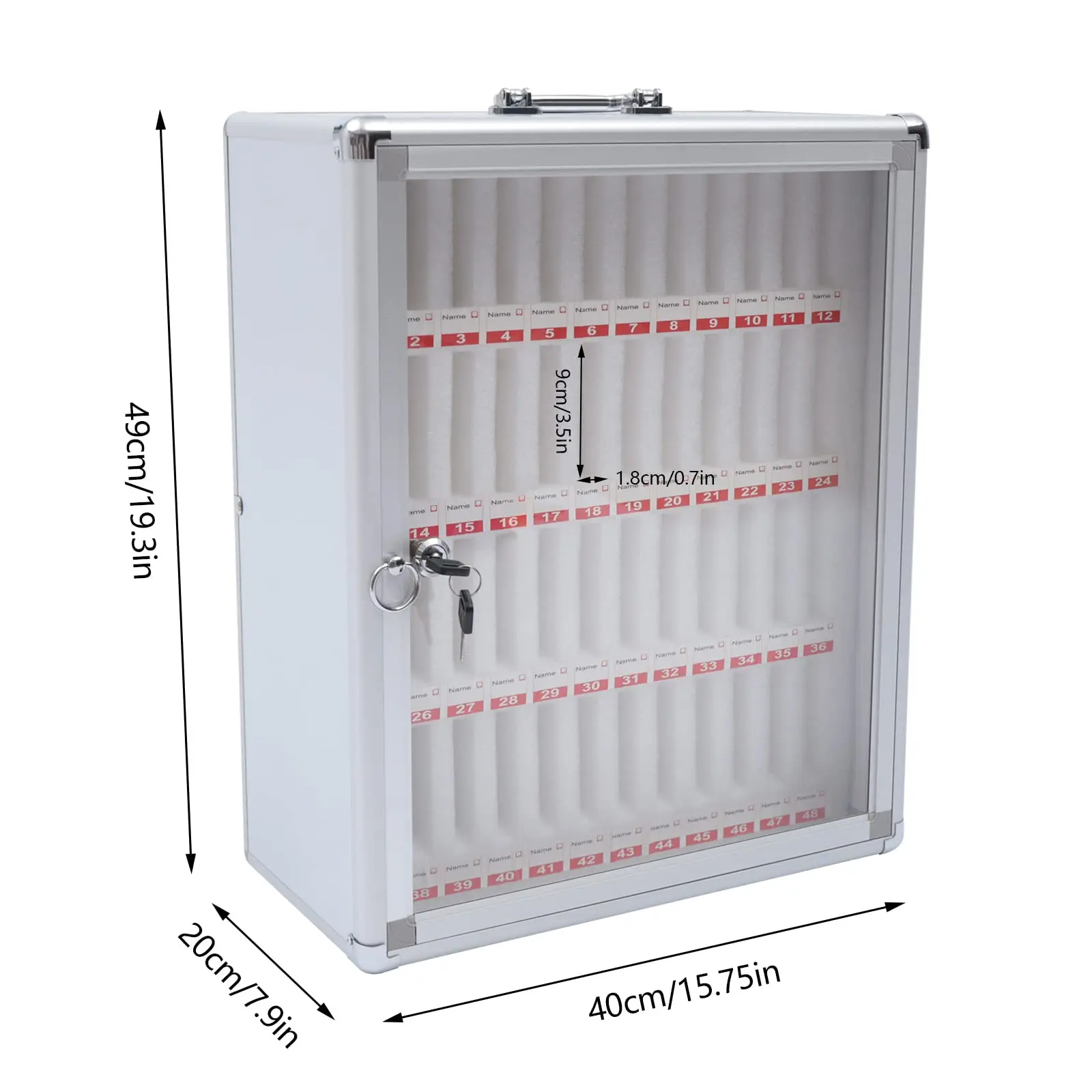 48 ช่องอลูมิเนียมล็อคโทรศัพท์มือถือกล่อง,โทรศัพท์มือถือ Locker สําหรับห้องเรียน,โทรศัพท์มือถือตู้อิสระ/wall-Moun