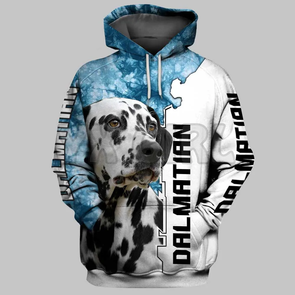 

Dalmatian 3D Printed Hoodies Unisex Pullovers Funny Dog Hoodie Casual Street Tracksuit