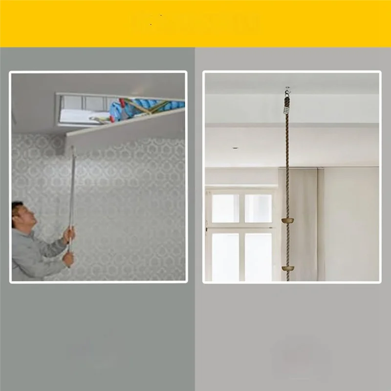 A84X-Attic Ladder Pull-Down Hook, Replacement For The Attic Pull-Down Cord In A Pull-Down System Kit