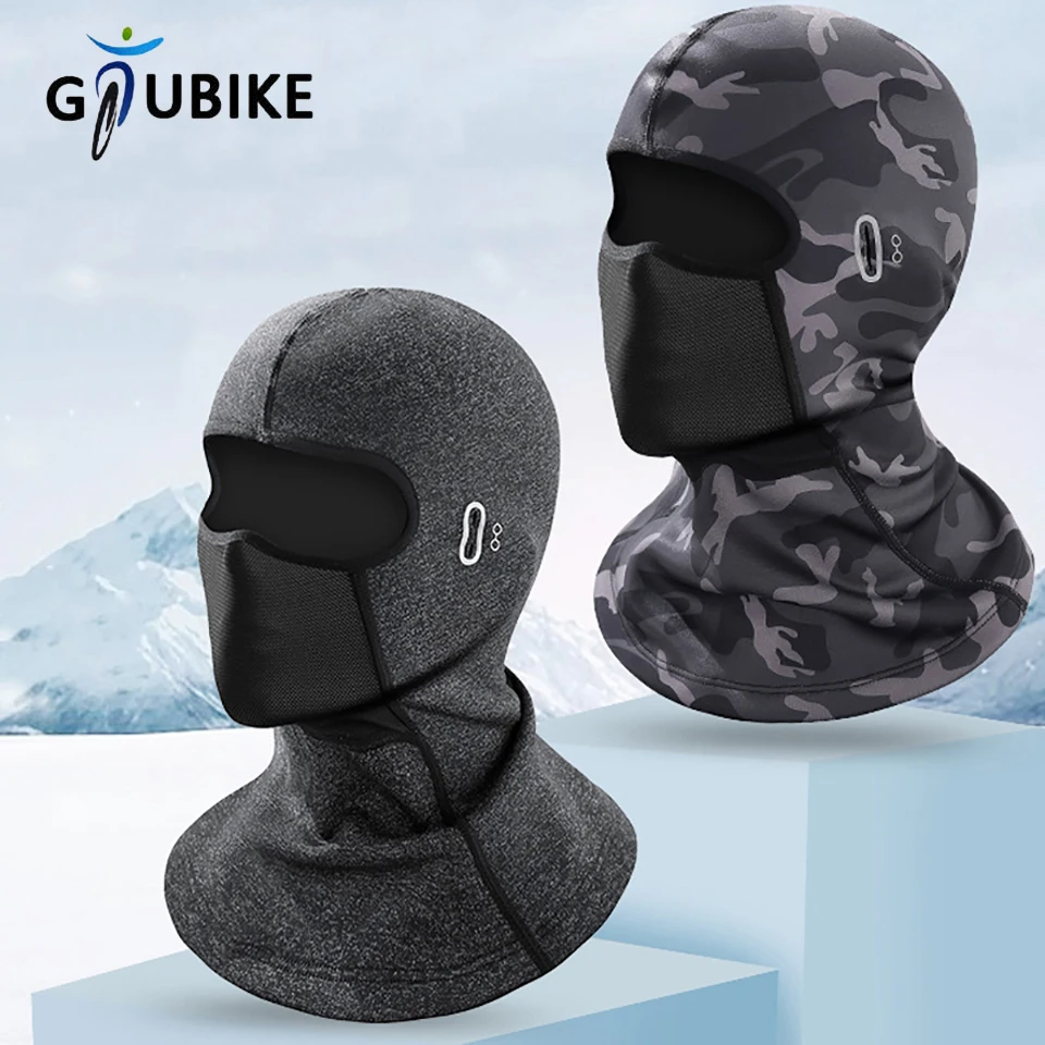 

GTUBIKE New Winter Warm Cycling Cap for Bicycle Motorcycle Balaclava Windproof Sports Scarf Velvet Bike Face Cover Hiking Hat