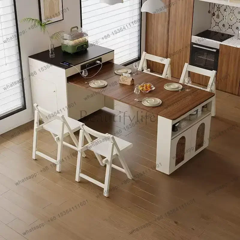 FG New Style Modern Dining Tables Wooden Villa Storage Retro Dining Tables Fashion Personality Home Furniture Mesa De Jantar Lsd