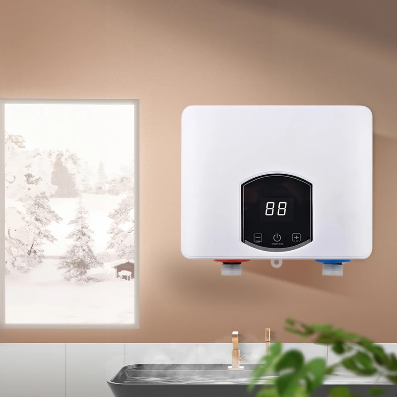 

Home 5500w Wall Mounted Mini Instant Electric Water Heater for Shower Bathroom