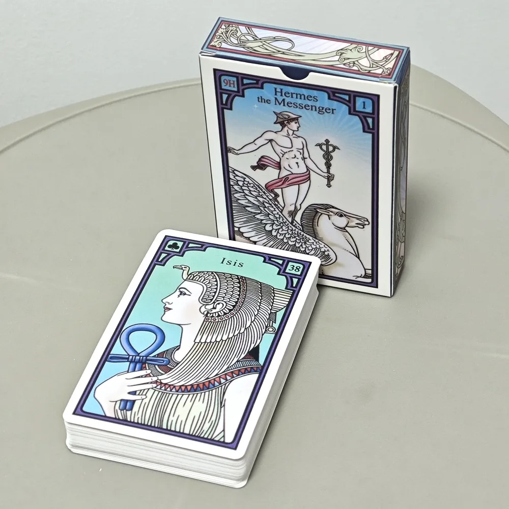 40 pezzi di carte The Burning Serpent Oracle basato sul sistema cartarmico Lenormand del 19 ° secolo 9*6cm