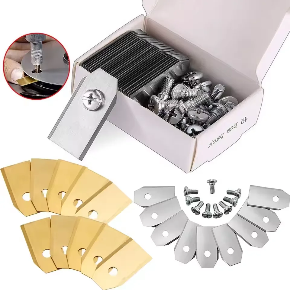 30PCS Stainless Steel Lawn Mower Blade Replacement Parts Grass Trimmer Cutter Blades for Husqvarna Automower/Gardena Lawnmower