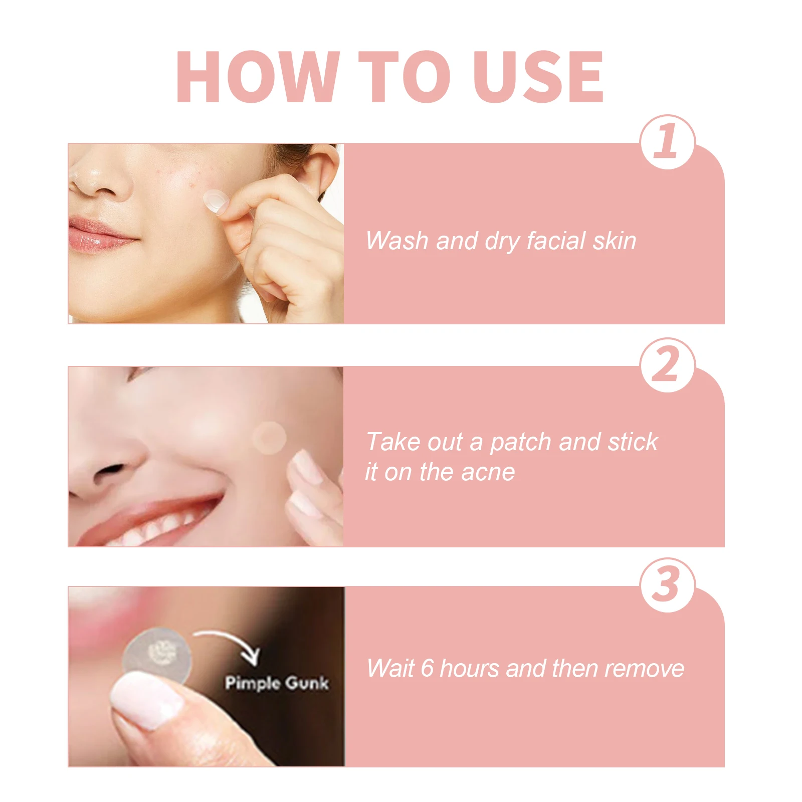 

WestMonth Acne Patch Repair Acne Pimples Acne Invisible Concealer Breathable Acne Patch 2pcs