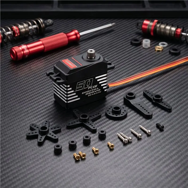 AS96-Digital Servo Micro Servo Motor Metal Gear For Arduino Servo 50Kg High Torque Mini Servo For RC Car Boat Digital For RC Car