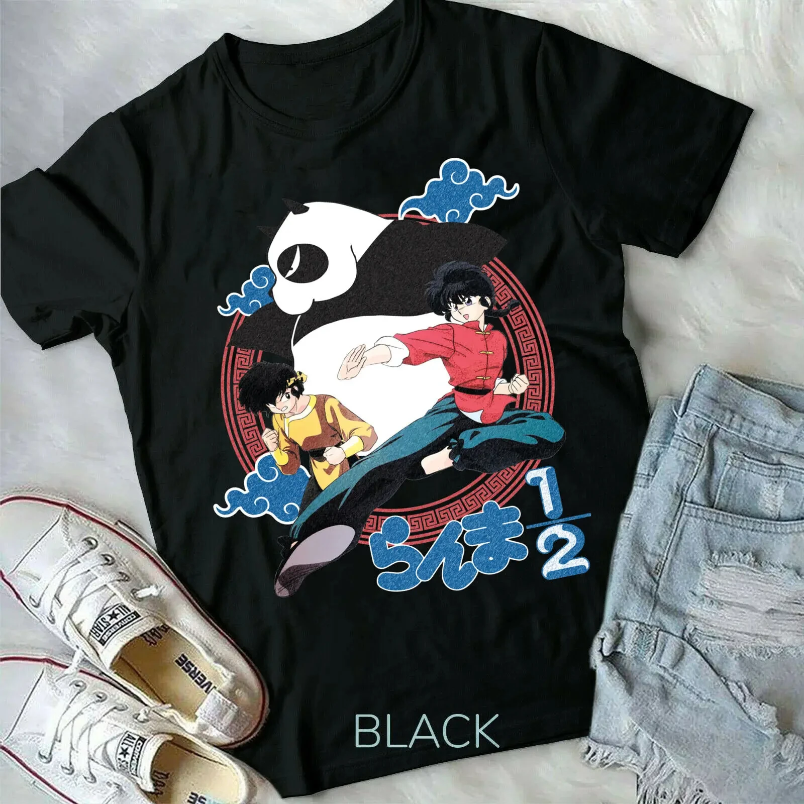 Ranma 1/2 Nibun-no-Ichi Giapponese Nuovo Top Best Anime Manga T-shirt unisex Magliette grafiche Camicie per le donne Abbigliamento donna