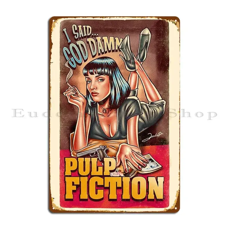 I Said Goddamn Metal Signs Cave Cinema Club Iron Wall Decor Tin Sign Poster