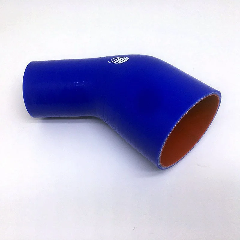 45 Degree Silicone Tubing Hose Intercooler Turbo Intake Pipe Coupler Hose Reducer Universal Multiple Sizes Blue 45-102mm