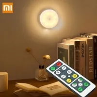 Xiaomi Night Lamp With Motion Sensor Rechargeable LED USB Wireless Light 3 Colors Remote Control For Room Bedside Table Kitchen