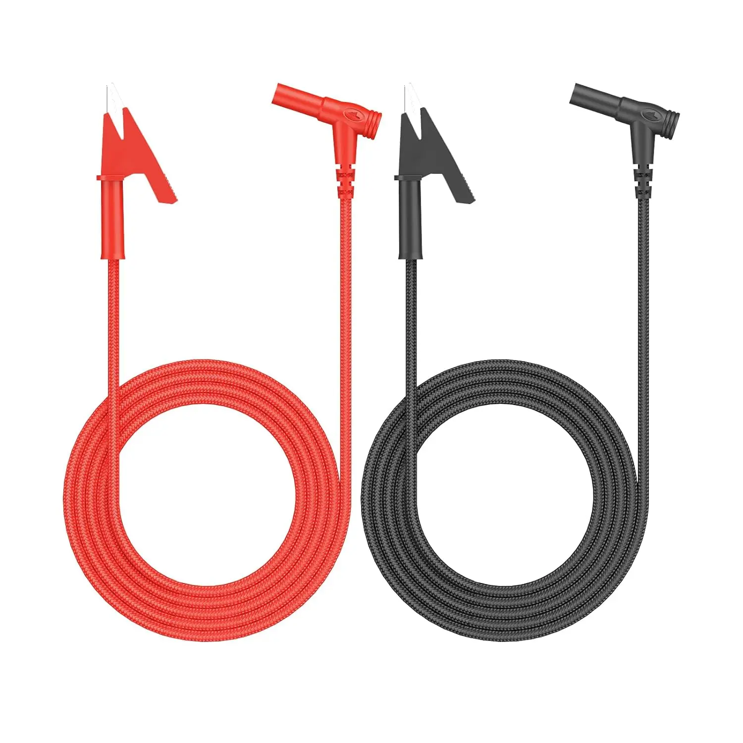 Banana Plug to Alligator Clip Test Lead, 15A 1000V Heavy Duty Crocodile Clip Lab Test Cable with Banana Plug for Multimeter
