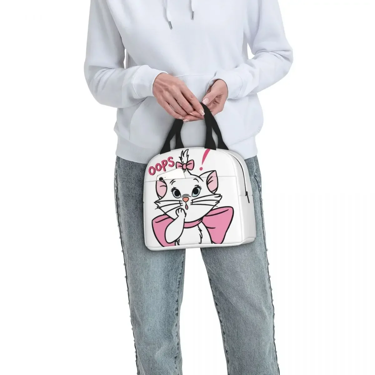 Oops I Did It Again Marie Cat Insulated Lunch Bag Leakproof Reusable Cooler Bag Tote Lunch Box College Picnic Food Storage Bags