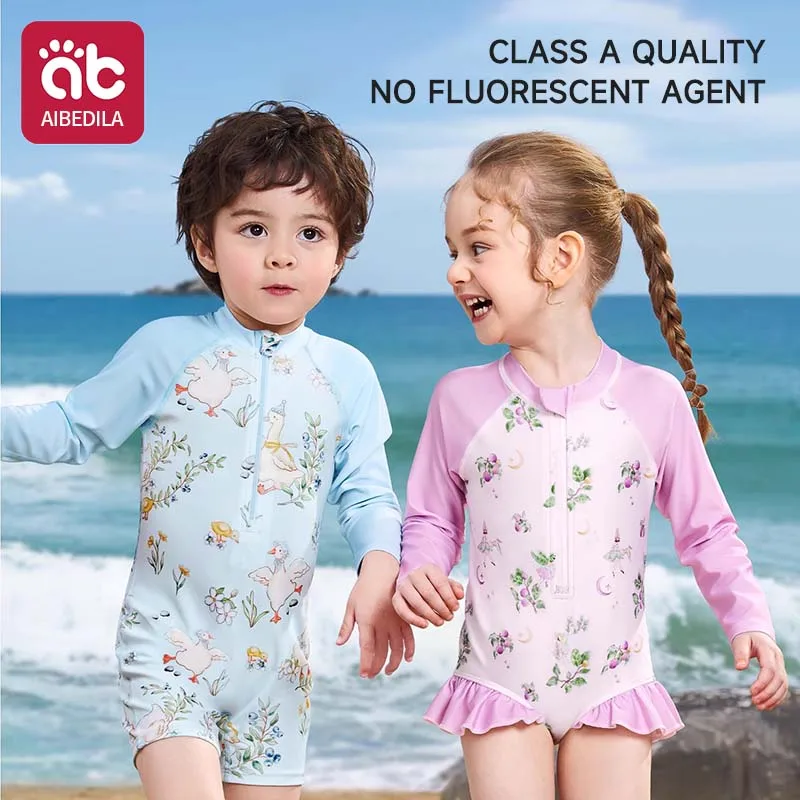 

Летний купальный костюм с короткими рукавами для маленьких мальчиков, комплект купального костюма с короткими рукавами и круглым воротником, солнцезащитный купальник