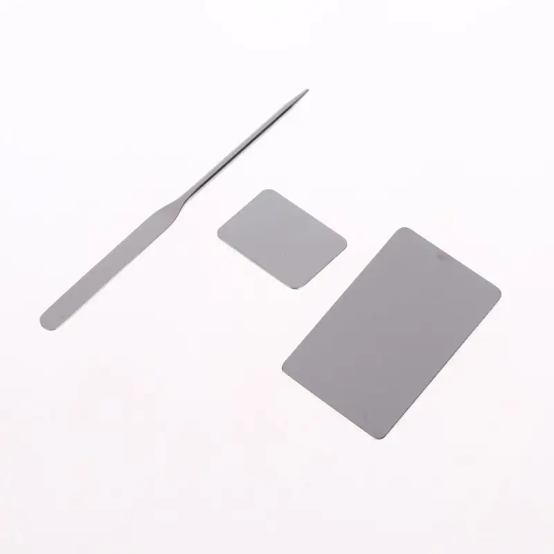 Premium Stainless Steel 2Pcs Makeup Palette Rod Set Reusable for Lipstick Foundation Custom Color Mixing