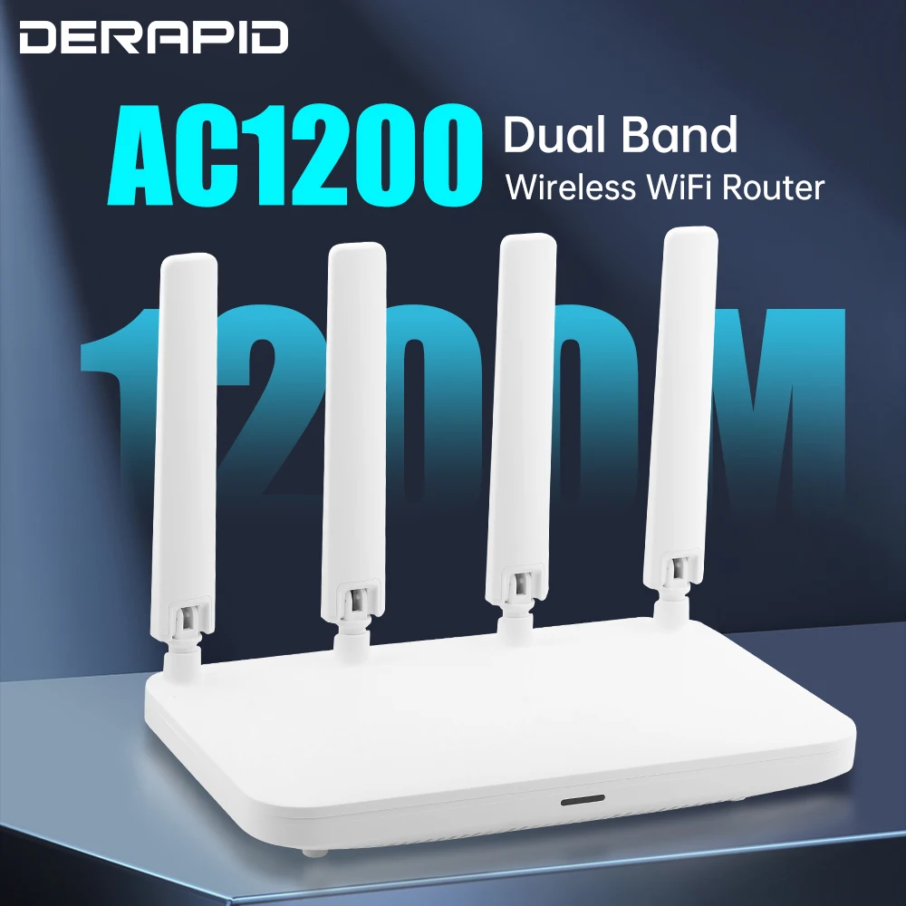 FENVI AC1200 Wireless Router Dual Band 2.4GHz & 5.8GHz 4*5dBi High Gain Antennas Wi-Fi Range Repeater Extender for Wider Coverag