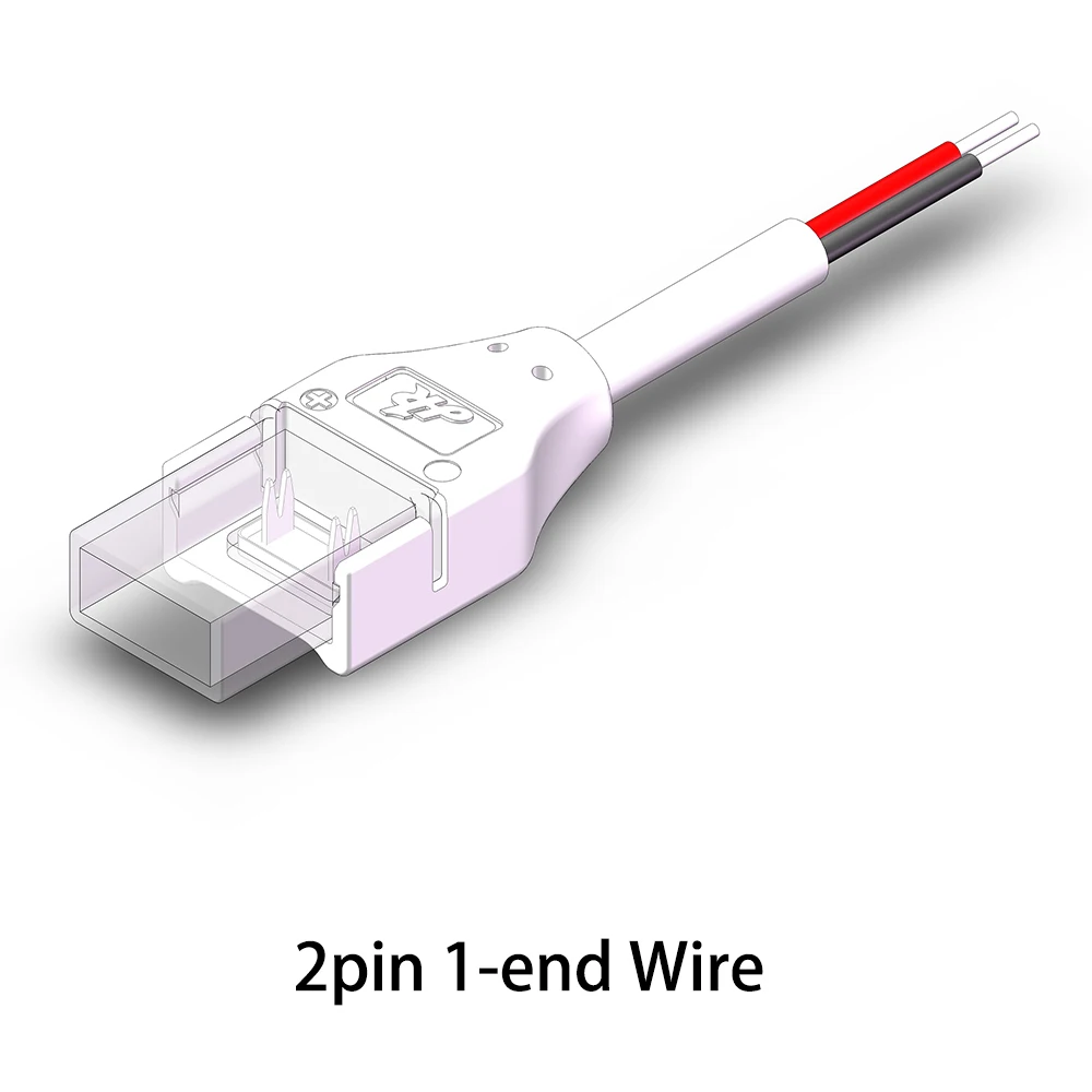 IP68 Waterproof COB LED Strip Connector L Corner Connectors for 8mm/10mm Width PCB Single Color Strip