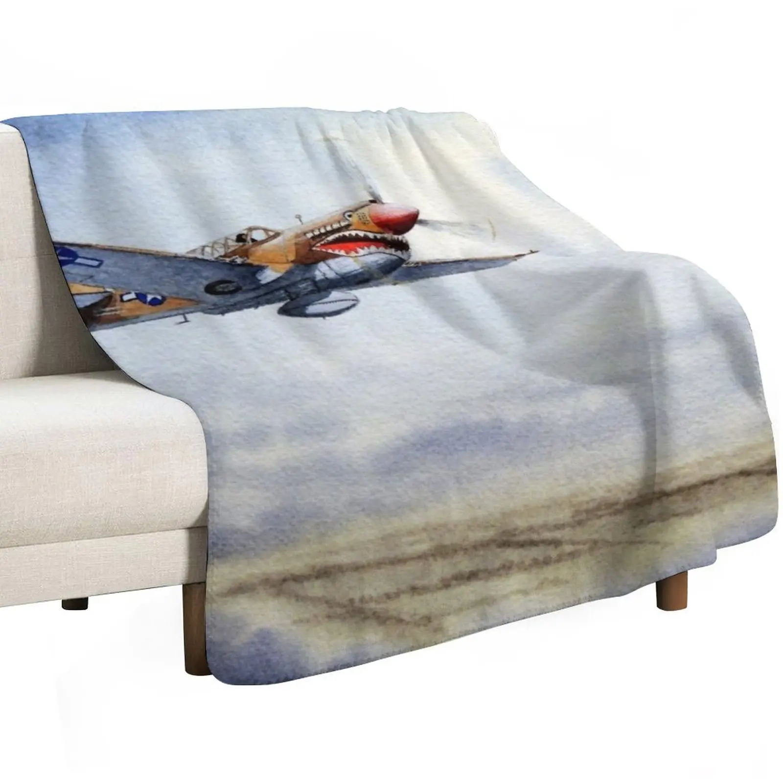 P-40 Warhawk Aircraft Throw Blanket Luxury Brand Beautifuls Cute blankets ands Soft Beds Decorative Sofa Blankets