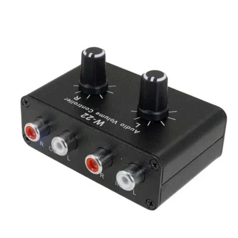 

W-22 stereo audio sound volume control attenuator left and right channel balance adjustment