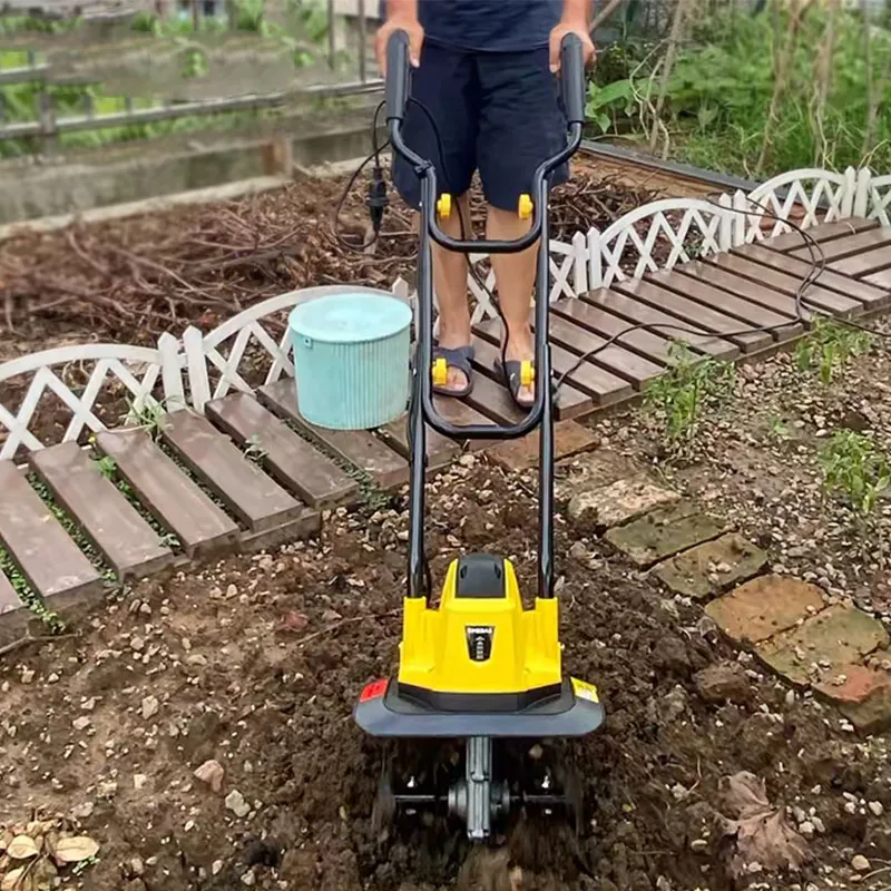 Agricultural Rotary Tiller Multifunctional Garden Rotary Cultivator Bulldozer Electric Small-Scale Scarifier Plow